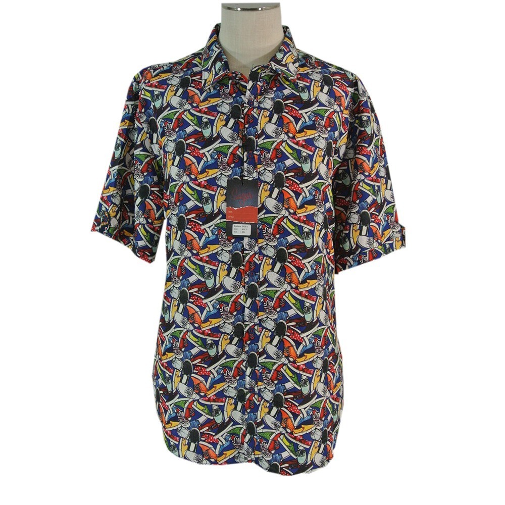Sugar that shirt is sweet sneaker shirt Hawaiian Aloha camp men's small New
